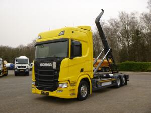 Scania R450 6x2 Euro 6C + Retarder + Meiller container hook 18.000 kg