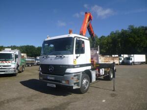 Mercedes Actros 1835 4x2 tipper + Palfinger PK12000