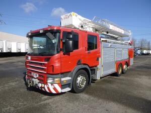 Scania P310 6x2 RHD fire truck + pump, ladder & manlift