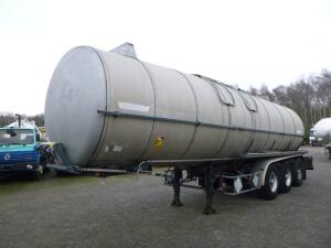 Trailor Heavy oil / bitumen tank steel 31.1 m3 / 1 comp