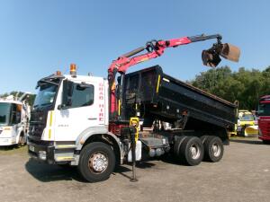 Mercedes Axor 2633 6x4 RHD tipper + Palfinger Epsilon M105L68