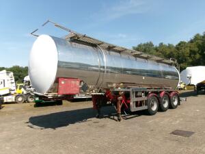 Crane Fruehauf Chemical ACID Rubber tank inox 30 m3 / 1 comp