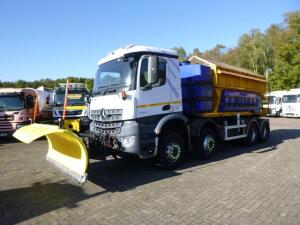 Mercedes Arocs 3240 8x4 RHD Schmidt snow plough / gritter